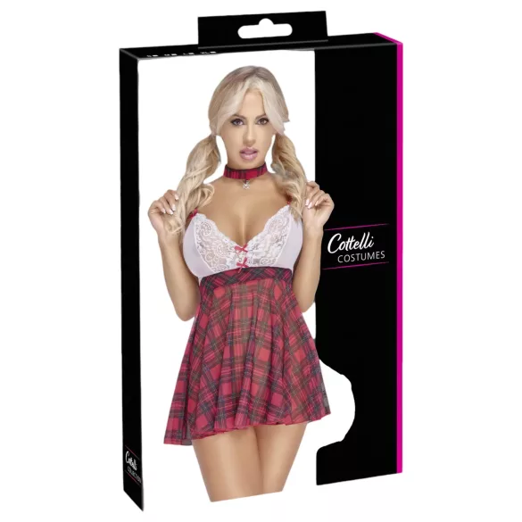 Cottelli - déguisement d’écolière - rouge et blanc - L