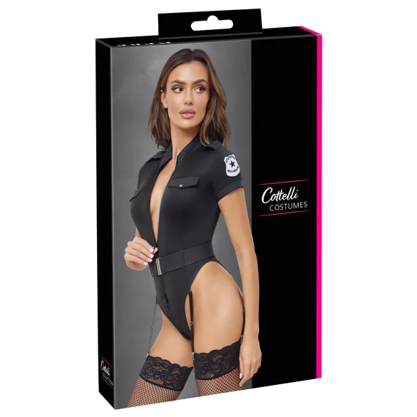 Cottelli - déguisement policière sexy - noir