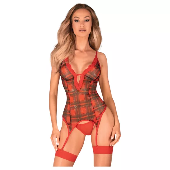 Obsessive Jollymore - ensemble de lingerie de Noël - XL/XXL