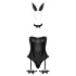 Cottelli - déguisement lapin sexy - 3 pièces - noir