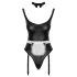 Cottelli - body de soubrette avec tablier (noir) - M