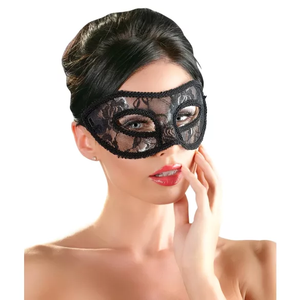 Cottelli - masque pour les yeux en dentelle préformé - noir