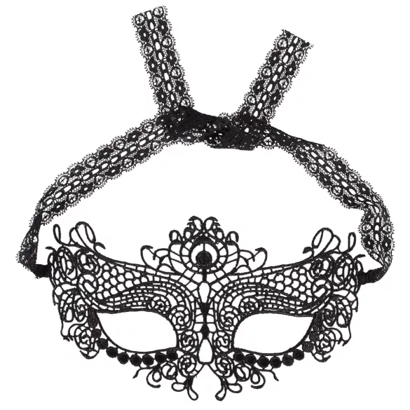 Cottelli - Masque effet dentelle brodé - noir