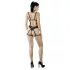 Cottelli - harnais corporel lingerie 3 pièces - noir (S-L)