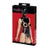 Bad Kitty - body ouvert haut/bas et masque oral - noir