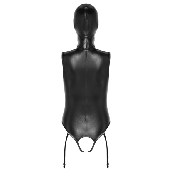 Bad Kitty - body ouvert haut/bas et masque oral - noir - L