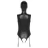 Bad Kitty - body ouvert haut/bas et masque oral - noir - XL