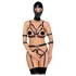 Bad Kitty - harnais corps et masque - noir - S