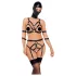 Bad Kitty - harnais corps et masque - noir - L