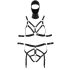 Bad Kitty - Ensemble harnais et masque (noir) - L