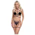 Cottelli - harnais corporel décoratif et string - noir - taille S-L