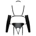 Bad Kitty - harnais bondage corps - ajustable - noir - L