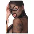 Bad Kitty - Ensemble BDSM en résille transparente avec fouet (noir) - M