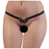 Fetish - string à rivets et chaînes - noir (S-L)