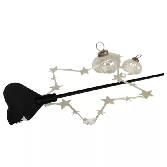 Cœur - paddle silicone - noir