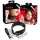 Bad Kitty - collier et laisse en silicone - noir