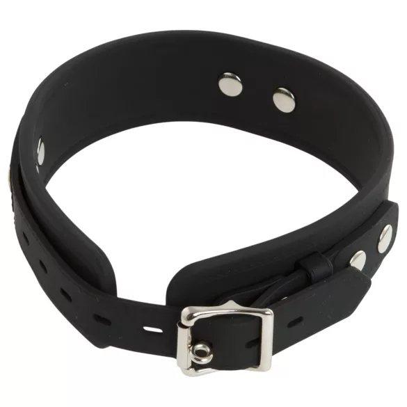 Bad Kitty - collier et laisse en silicone - noir
