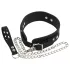 Bad Kitty - collier et laisse en silicone - noir