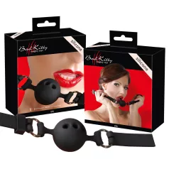 Bad Kitty - bâillon boule silicone petite taille - noir