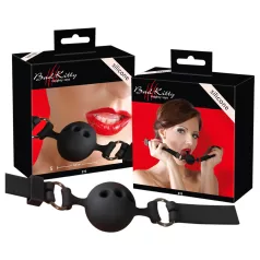 Bad Kitty - bâillon boule silicone petite taille - noir