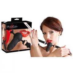 Bad Kitty - bâillon bouche avec petit gode - silicone noir