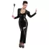 Bad Kitty - Tapette brillante avec strass (noire)