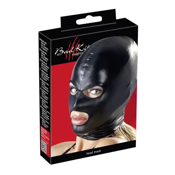Bad Kitty - masque fétiche avec ouvertures yeux et bouche