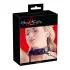 Bad Kitty - collier et laisse avec motif pierres précieuses - noir