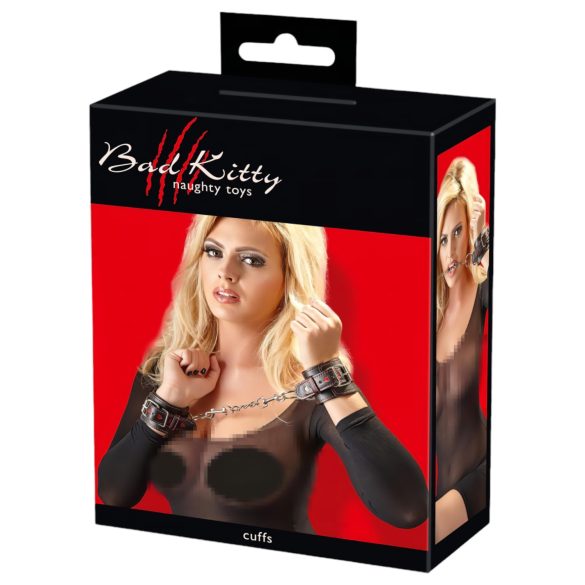 Bad Kitty - menottes cœur - noir