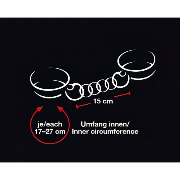 Bad Kitty - menottes cœur - noir