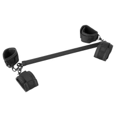   Fetish - barre d'attache simili cuir - set 6 pièces - noir