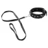 Vegan Fetish - collier à clous avec laisse - simili cuir noir