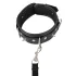 Vegan Fetish - collier à clous avec laisse - simili cuir noir