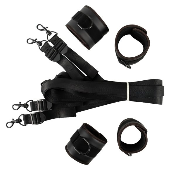 Vegan Fetish - kit de fixation lit - bondage noir