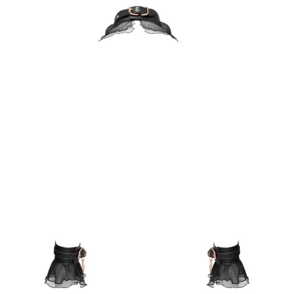 Bad Kitty - ensemble de liens froufrous (4 pièces) - noir