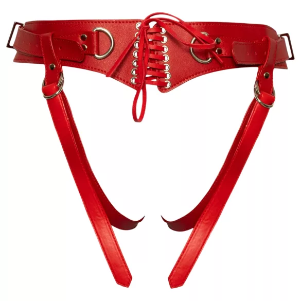 Bad Kitty - harnais pour gode-ceinture - réglable - rouge