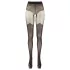 Cottelli - Collants ouverts à motifs (noir)