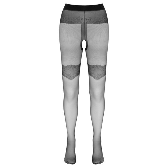 Cottelli - bas résille ouverts motif exclusif - noir