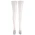 Cottelli - Bas autofixants satinés - blanc - 5/XL