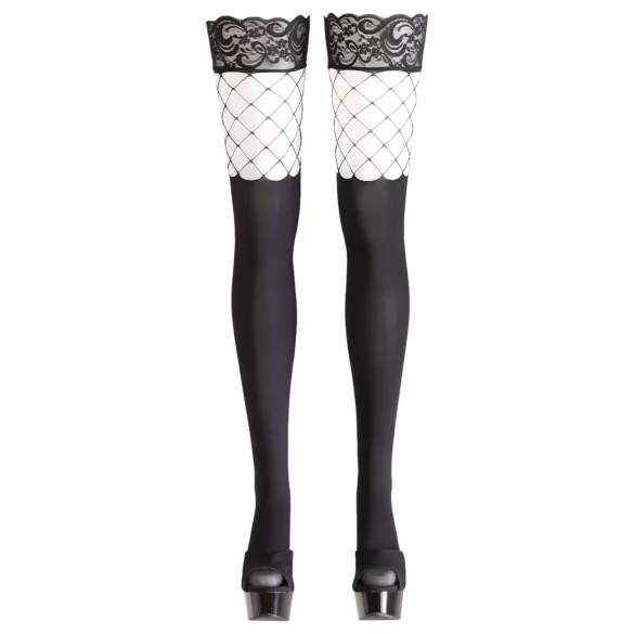 Cottelli - Bas jarretières combiné - Noir - M/L