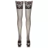 Cottelli - bas autofixants dentelle florale - noir