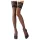 Cottelli - bas autofixants dentelle florale - noir - 3