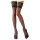 Cottelli - Bas jarretelle dentelle fleurie noire - 4