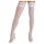 Cottelli - bas autofixants en dentelle florale (blanc) - 3/M-L