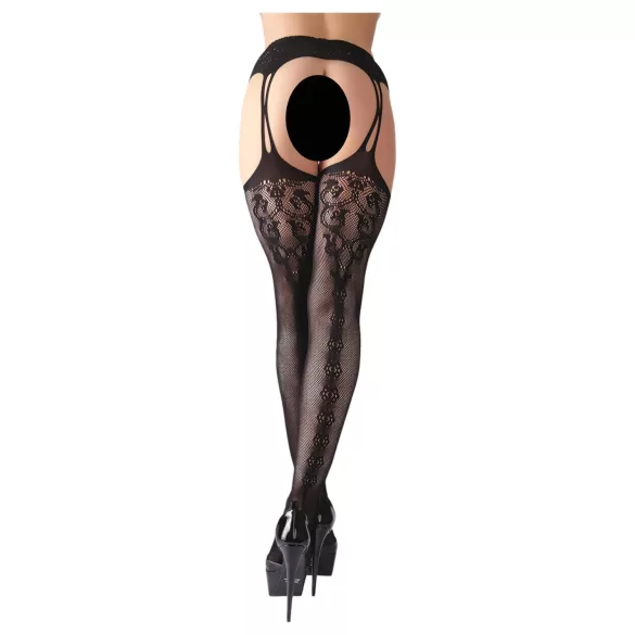 Cottelli - bas résille motif - noir
