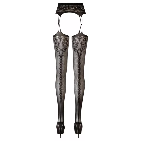 Cottelli - bas résille motif - noir