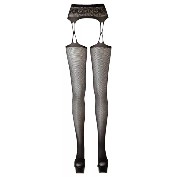 Cottelli - bas résille motif - noir - L/XL