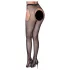 Cottelli Legwear - bas résilles ouvertes - effet brillant - noir (S-L)