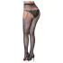 Cottelli Legwear - bas résilles ouvertes - effet brillant - noir (S-L)