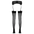 Cottelli - bas jarretière à couture arrière - noir - 3